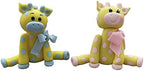 Baby Giraffe Gender Reveal Set Cake Topper 2 Pieces by ZoeArtcrafts