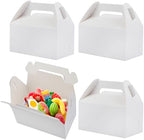 200 PCS Paper Treat Boxes, 6.4 x 3.5 x 3.5 inches White Party Favor Boxes for Birthday, Baby Shower, Wedding, and Christmas,Paper Goodies Boxes with Handles for Treats, Candy by Unknown