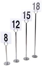New Star Foodservice Ring-Clip Table Number Holder/ Number Stand/ Place Card Holder, Set of 12, 15-Inch - Image 3