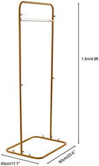 Wedding Welcome Sign Stand Square Wedding Backdrop Stand 4.9FT Tall, Easel Stand for Wedding Sign Poster Gold Metal Floor Poster Sign Stand for Welcome Sign Guest List Directory Stand - Image 3