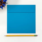 LUXPaper Square Invitation Envelopes | Peel & Press | 6" x 6" | Pool Blue | 80lb. Text | 250 Qty - Image 4