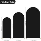 Arch Backdrop Cover Stretchy Backdrop (Black, 4+5+6FT) - Image 2