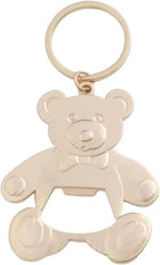 24 pcs Bear Bottle Openers Baby Shower Favors for Guests Bottle Opener Baby Shower Souvenirs Gift Decorations with Organza Bags Thank You Tags for Theme Party Favors (Gold Bear Keychain) - Image 2