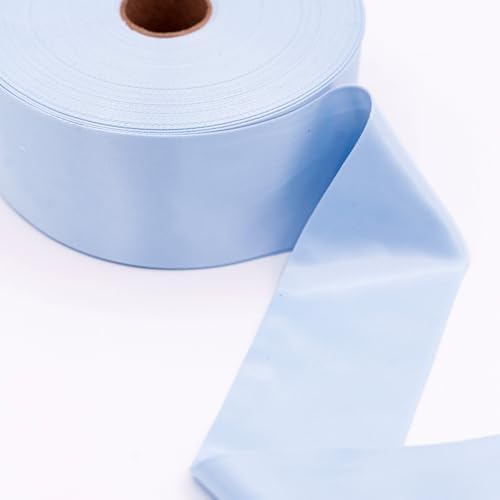 Baby Blue Satin Blanket Binding 2 Inch Wide - 25 Yard Bulk Roll - Pre-Folded 100% Polyester Blanket Edging Trim for Baby Blankets, Quilts, Nursery Crafts & Sewing Projects by Unknown