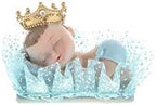 Keepsake Figurine 12 pcs Baby Boy Wearing Crown Napping | Awesome Decorations or Party Favors | for Pregnancy Announcements, Gender Reveals, Birthday and Special Celebrations - Image 2