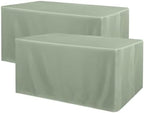 Obstal 2 Pack Table Clothes for 6 Foot Rectangle Tables, Sage Green by Obstal