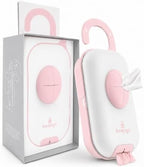 Keepigo| Baby Pink Diaper Bag Wipe Dispenser | 3-in-1 Portable Diaper Caddy Organizer, Baby Wipe Holder with Disposable Bags | Baby Essentials for Newborns, Toddlers, Travel & Baby Shower Gifts by Unknown
