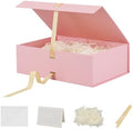 Large Gift Boxes with Lids 5 Pcs 13X9X4 In Pink Magnetic Gift Box Large by Unknown