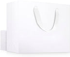 EUSOAR Extra Large Gift Wrap Bags with Handles, 20 Pack 16x6x12 inches White Kraft Paper Bags Bulk, Heavy Duty Totes for Wedding, Grocery, Boutique, Retail, Business, Party Favors, Birthdays by EUSOAR