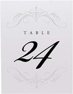 Classic Flourish Table Numbers, Silver, 1-90 - Image 4