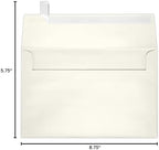LUXPaper A9 Invitation Envelopes | Peel & Press | 5 3/4" x 8 3/4" | Quartz Metallic | 80lb. Text | 50 Qty - Image 3