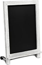 Rustic Whitewash Tabletop Chalkboard Sign/Hanging Magnetic Wall Chalkboard/Small Countertop Chalkboard Easel/Kitchen Countertop Memo Board / 12" x 17" in. Weddings, Birthdays, Baby Announcements by HBCYCreations
