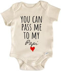 Papi Announcement Baby Gift Baby Bodysuit by NorthForkForager