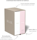 Savor I Baby Deluxe Box | Acid-Free Newborn Keepsake & Memory Organizer with 52 Labels, 9 Drawers, 8 File Folders | Gift for Pregnancy, Gift for Mom & Baby Shower, Pink, Adelaide Font - Image 2