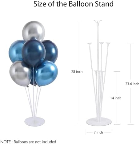 20 Sets Balloon Stand Kits,Balloon Sticks Holder with Base for Table Centerpiece Graduation Birthday Baby Shower Party Decorations - Image 2