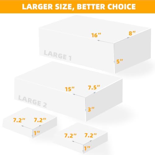 Large Buffet Risers & Display Stands, Black, 16"15"7.2"7.2", 4 Sets - Image 5