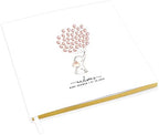 Andaz Press Personalized Baby Shower Guestbook with Gold Accents, Baby Elephant with Balloons Custom, White Guest Sign in Registry 120 Pages 8.5 X 8.5 Memories Book for DIY, Scrapbook, Photo Album by AndazPress
