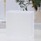 UNIQOOO Frosted Acrylic Wedding Card Box with Slot, Thick DIY Large 10x10x5.5 inch w/No Print, Wedding Receptions Wishing Well Money Box, Birthday, Memory Box, Suggestion Boxes, Acrylic Ballot Box by UNIQOOO