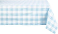 DII Buffalo Check Collection, Classic Farmhouse Tablecloth, 60 x 120, Light Blue & White (Pack of 12) by DII