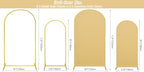 7.2FT, 6FT Wedding Arch Stand and Matching Khaki Spandex Fitted Arch Backdrop Cover Set, Round Top Chiara Backdrop Stands and Covers for Birthday Party Baby Shower Banquet Arch Decor (Khaki) - Image 2