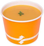 Karat [16oz - 1000 ct] Paper Soup Bowls for Hot/ Cold Food - Ideal for Soup, NoodIes, Pasta and Snacks - Orange - Image 5
