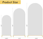 Gawicpy Wedding Arch Backdrop Stand Set Metal Arch Backdrop Stand with Wedding Arch Cover, Wedding Balloon Arch Backdrop Stand for Birthday, Baby Shower, Anniversary (White, 4FT+5FT+6FT) - Image 6