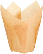 PacknWood 209CPST1M Brown tulip papers, Tulips Golden Brown Silicone Baking Cup, cupcake liners for baking (1.25 oz 1.1") - 1000 per case by PacknWood