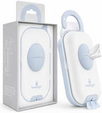 Diaper Bag Wipe Dispenser Blue | 3-in-1 Portable Diaper Caddy Organizer, Baby Wipe Holder with Disposable Bags | Baby Essentials for Newborns, Toddlers, Travel & Baby Shower Gifts by Unknown