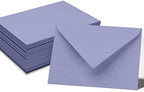Darling Souvenir A6 Lavender Invitation Envelopes (4 3/4 x 6 1/2) Euro V-Flap 80 LBS Self-Adhesive Perfect for Weddings, Birthday, Baby Shower,Greeting Cards -Packs & Colours Available - Image 2