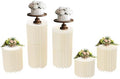 7Pcs Foldable Paper Column Display Stands, Round Cylinder Wedding Flower Stands with Honeycomb Structure for Birthday Party, Baby Shower Decor, Holds up to 55lbs - Easy Storage & Reusable by Unknown