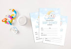 Pack of 30, Boy/Girl Baby Shower Party Collection, Baby Shower Invitation Cards, Fill in the Blank Invites WIth Envelopes, Baby Elephant Theme Party Supplies - Image 4