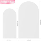 Wokceer Arch Backdrop Cover 7.2FT,6FT White Arch Covers Stretchy Backdrop - Image 2
