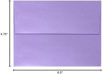 LUXPaper A6 Invitation Envelopes | Peel & Press | 4 3/4" x 6 1/2" | Amethyst Metallic | 80lb. Text | 250 Qty - Image 3
