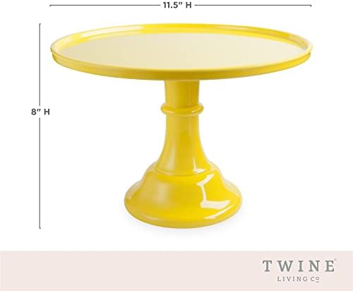Twine Yellow Melamine Cake Stand, Cupcake Stand, Home Decor, Food Service, Dessert Accessory, Yellow, Set of 1 - Image 5
