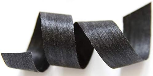 Natural Cotton Curling Ribbon for Gift Wrapping | 100% Biodegradable Holiday Gift Ribbons for Presents & Ribbons for Crafts | Colored Curling Ribbon | 3/16, 1/2 & 5/8 Inch (Black) by CreamCityRibbon