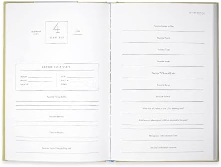 Promptly Journals, A Complete Childhood History: From Pregnancy to 18 Years Old (Sage Green, Linen) | Baby Book and Pregnancy Journal | Baby Memory Book - Image 3