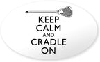 CafePress Keep Calm and Cradle On Sticker Sticker (Oval 50 pk) by CafePress