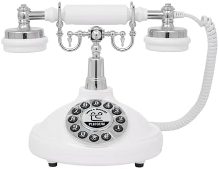 Audio Guest Book Wedding Phone,Audio Guestbook Phone Vintage Style Audio Message Voicemail for Graduation Retirement Party Birthdays Baby Shower Special Occasions (White) by Unknown