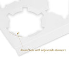 EUSOAR Cupcake Treats Gift Boxes, 5.9" x 5.9" x 4.3" 50Pcs Cupcake Carrier Boxes with insert and Display Window, Bakery Wrapping Party Favor Pastry Packing Take-Out Muffin Carry Boxes Container - Image 3