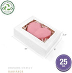 25 White Bakery Boxes with Window, Cookies Boxes for Strawberry - Image 6