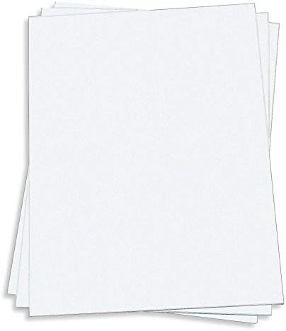 Recycled Soft White Card Stock - 8 1/2 x 11 - Heavyweight 111lb Cover - 25-Pack by LCIPaper