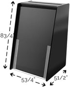 Black Donation Box with Lock Acrylic Ballot Collection Bin with 5.5" x 8.5" Slide In Sign Holder for Raffles Contests Votes and Tips by Marketing Holders - Image 6