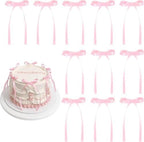 400 Pcs Purple Satin Ribbon Bows Cake Toppers by Unknown