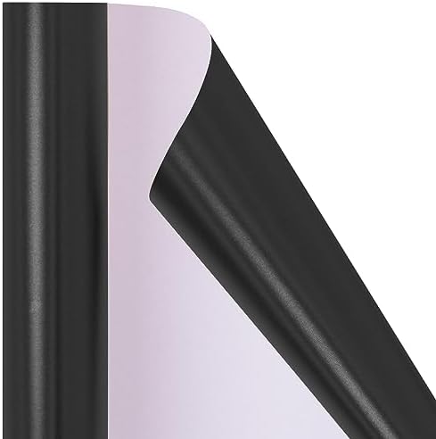 RUSPEPA Black Wrapping Paper - Solid Color Matte Metallic Jumbo Paper Roll Perfect for Wedding, Birthdays, Christmas, Baby Shower, Graduation Congrats, Father's Day Gifts - 30 Inches x 100 Feet - Image 6