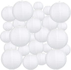10-Pack Paper Lanterns Hanging Ball Lanterns for Birthday Wedding Bridal Baby Shower Art Class Home Outdoor Indoor Party Decoration by DGSING