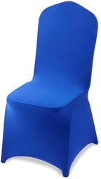 VEVOR Chair Covers, Polyester Spandex Chair Cover, Stretch Slipcovers for Wedding Party Dining Banquet Flat-Front Chair Covers (Royal Blue-a, 50PCS) by VEVOR