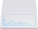 Scribble Vintage Swirl Place Cards, Light Blue, Set of 150, Pre-cut and Sco - Image 5