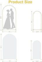 Metal Arch Backdrop Stand and Cover Set 7.2FT/6FT - Image 2