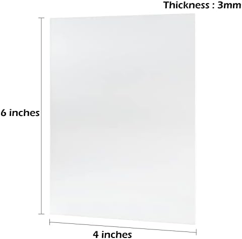 20 Pack 4x6 Inch Blank Frosted Acrylic Sheet Sign 1/8 Inch Thick | DIY Frosted 4"x6" Acrylic Pieces, Perfect as Table Numbers, Wedding Signs and DIY Projects - Image 2