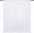 Sequin Backdrop Curtains 10ft x 10ft White Background Drapes by QueenDream